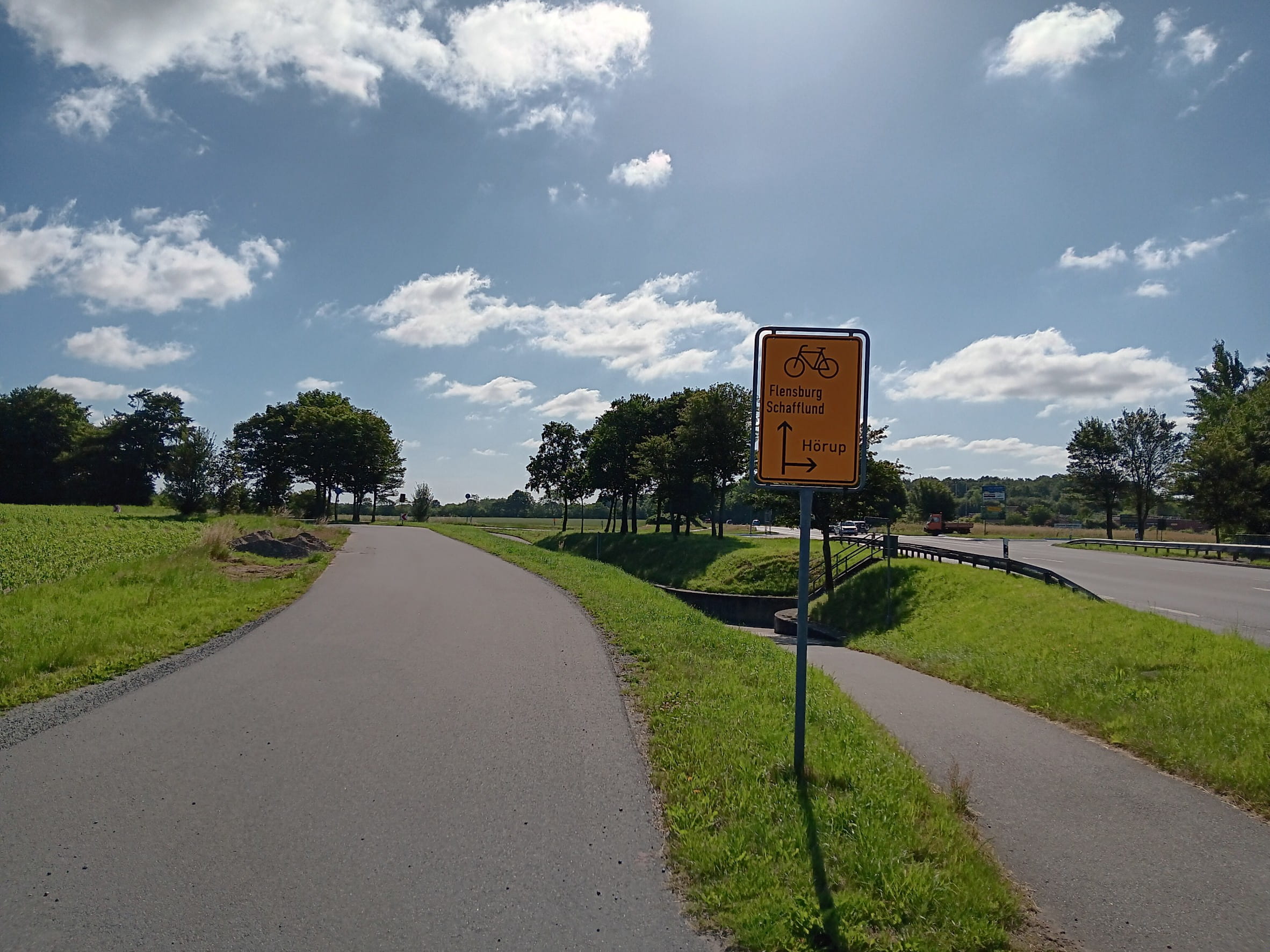 Radweg bei Flensburg