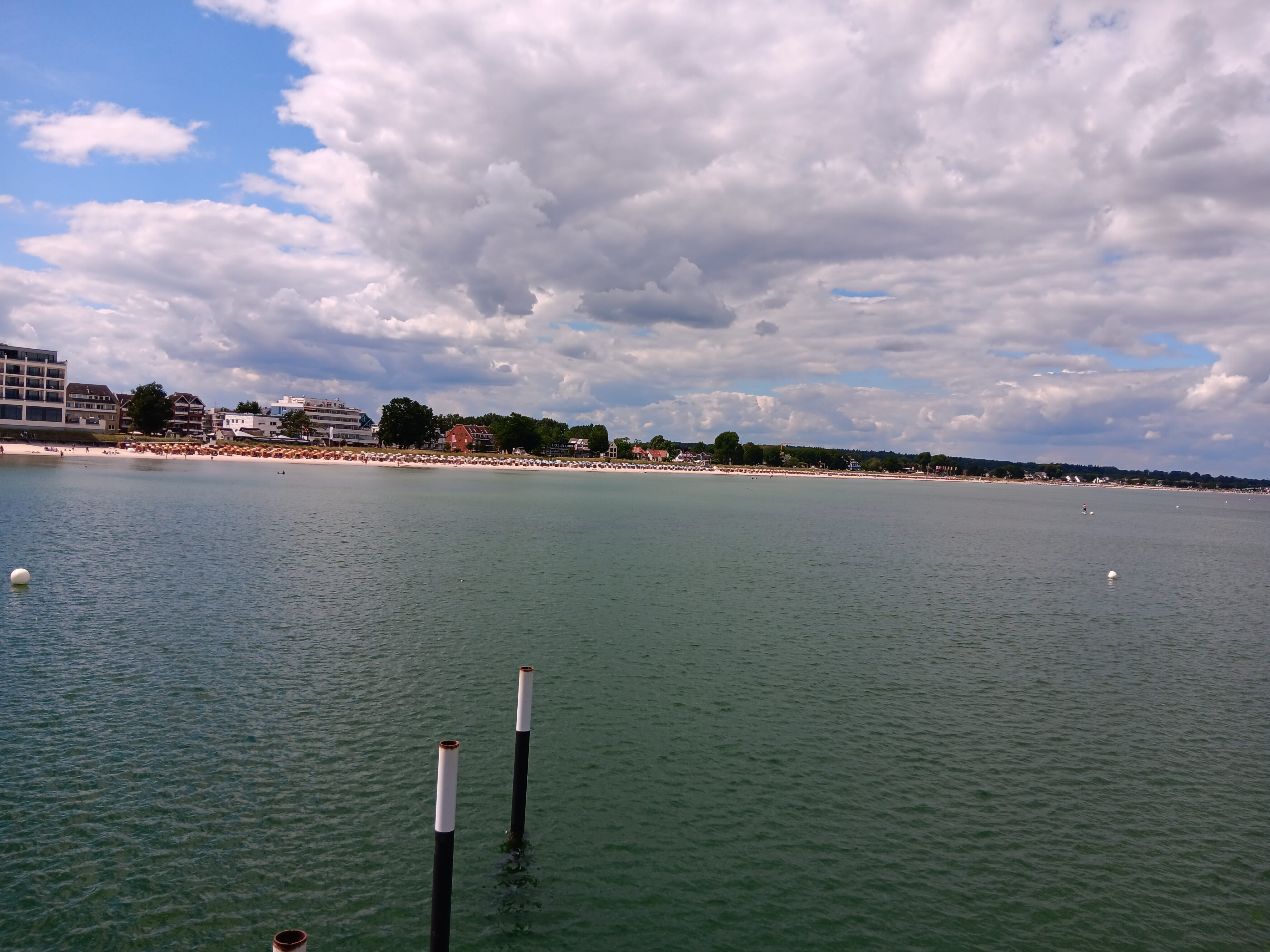 Blick vom Steg nach Scharbeutz